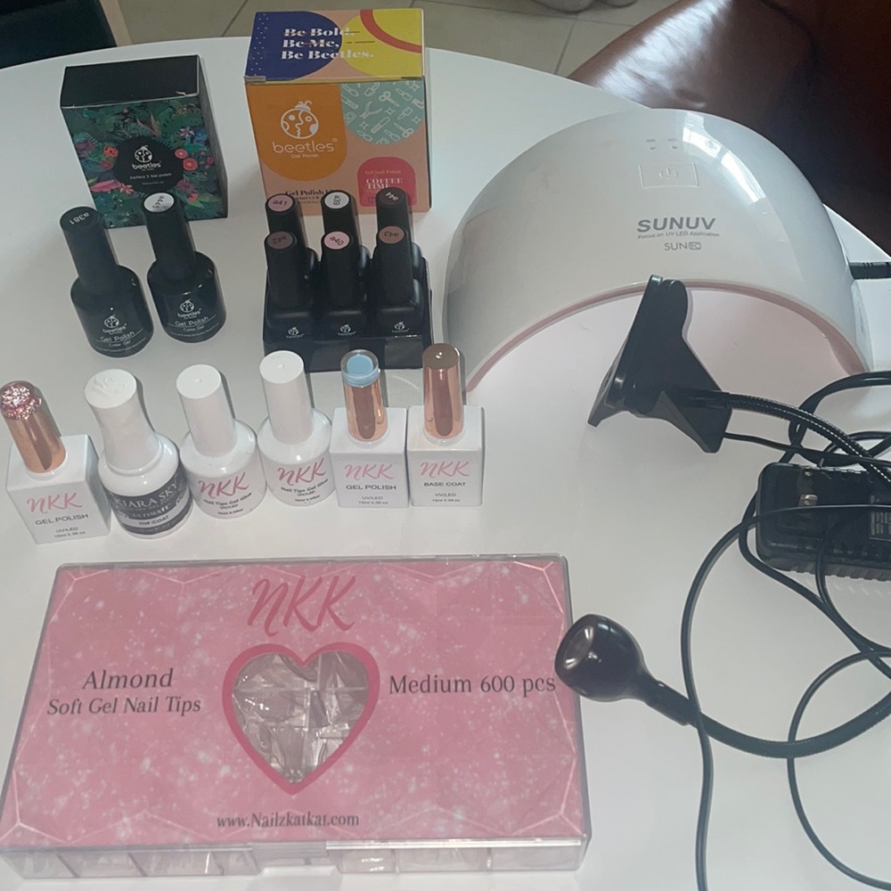 The Ultimate DIY Gel X Nail Set - Gel Nail Tips, Gel Polish, Gel Glue, UV Lamp
